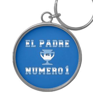 El Padre Número 1   Number 1 Dad in Argentine Keychain