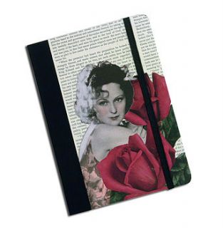 english rose vintage notebook journal by the aviary