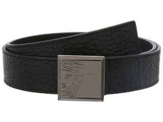 Versace Collection Buffalo Print Belt w/ Smoke Buckle