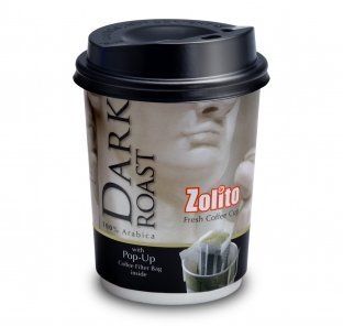 Zolito Fresh Coffee Cup dark Roast 1 Carton  24 Cups  Other Products  