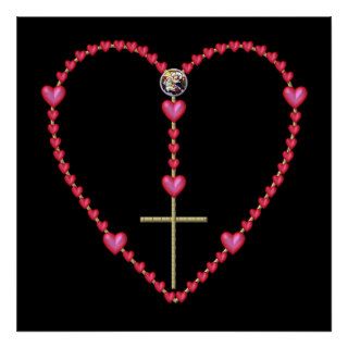 Tiny hearts Rosary Poster