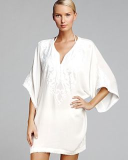 ViX Solid White Bohemian Cover Up Caftan's