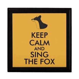 Ylvis Funny Keep Calm and Sing the Fox Jewelry Box
