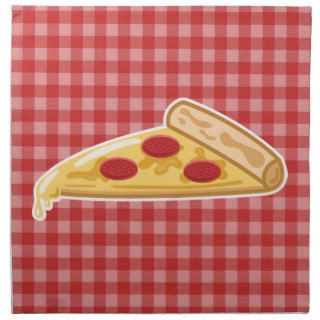 Cartoon Pizza Slice Napkin
