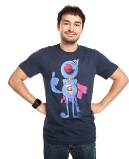 Sesame Street   Super Grover Mens Small Navy Blue T shirt Clothing