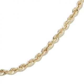 Michael Anthony Jewelry® 10K Glitter Rope Chain 20" Necklace