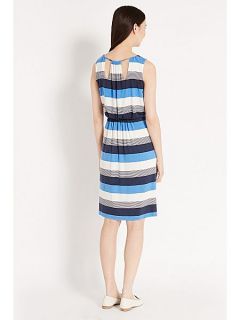 Oasis Block stripe midi dress Multi Coloured