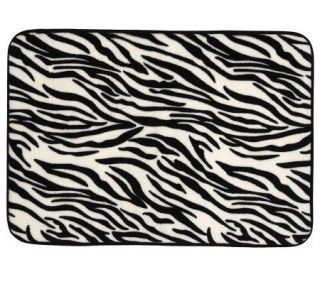 Mohawk Home Memory Foam Zebra Print 17 x 24 Bath Rug —