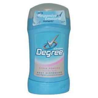 Degree Women Sheer Powder Invisible Solid Anti Perspirant and Deodorant   1.6 Oz, Pack of 4 Health & Personal Care