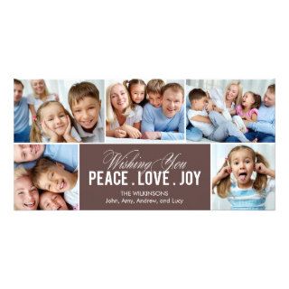 Lovely Collage Holiday Photo Card Picture Card