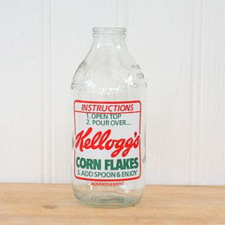 vintage milk bottle by magpie living