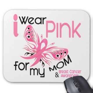 Breast Cancer I WEAR PINK FOR MY MOM 45 Mouse Pads