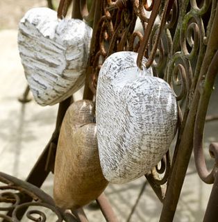 wooden heart decoration by nkuku