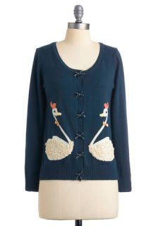 Swanning Over You Cardigan in Solid  Mod Retro Vintage Sweaters