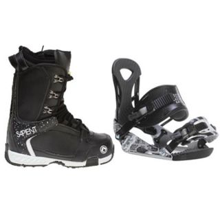 Ride LX Snowboard Bindings w/ Sapient Yeti Snowboard Boots boot binding package 0773