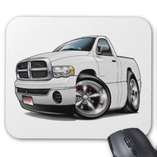 2003 08 Dodge Ram White Truck Mouse Pads