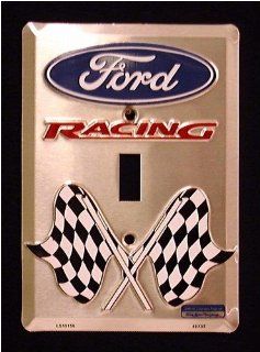 Ford Racing Aluminum Novelty Single Light Switch Cover Plate Automotive