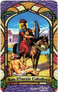 San Martin Caballero * Bilingual Prayer Card * Estampa Religiosa Bilingue Victor Flores 0755800991910 Books