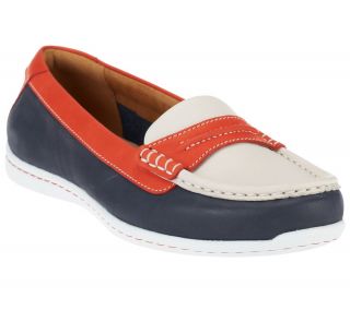 Clarks Cliffrose Enza Leather Boat Shoe Loafers —