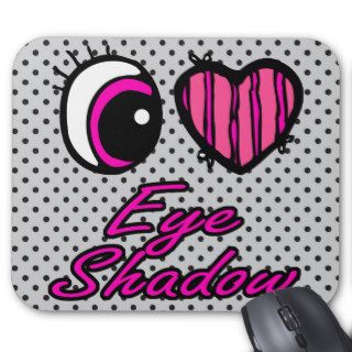 Emo Eye Heart I Love Eye Shadow Mouse Pad