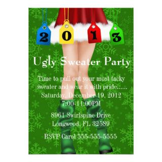 Holiday/Christmas Ugly Sweater Party Personalized Invitation