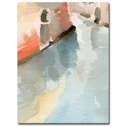 Beverly Brown 'Canal Reflections, Venice, Italy' Canvas Art Trademark Fine Art Canvas