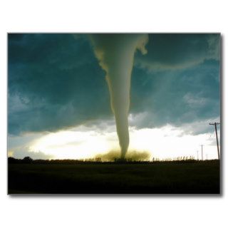 Category F5 Tornado Approaching Elie Manitoba Postcard