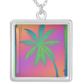Psychedelic Palm Tree Pendant