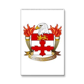 Lawrence Family Crest Wall Calendars