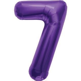 34 Inch Purple Number Seven Balloons Toys & Games