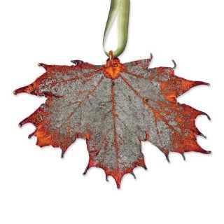 Iridescent Copper Dipped Sugar Maple Decorative Leaf Jewelry Jewelry