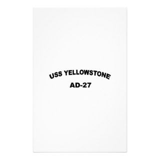 USS YELLOWSTONE (AD 27) PERSONALIZED STATIONERY