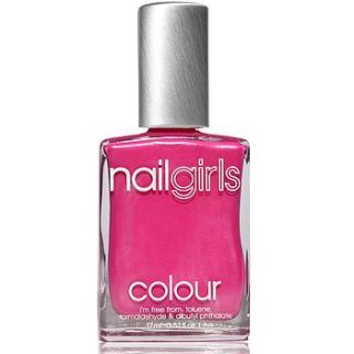 bright berry pink shimmer nail polish by nailgirls