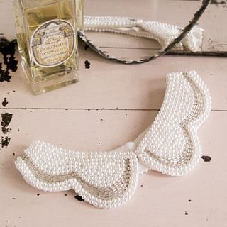 vintage faux pear collar by velvet ribbon