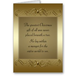 Christian Christmas Holiday Greeting Card