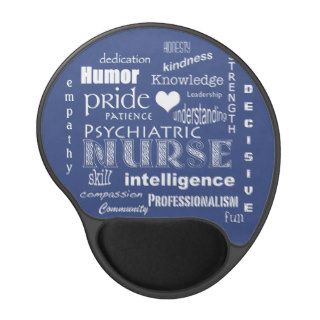 Psychiatric Nurse Pride+Heart Gel Mousepad