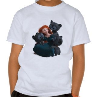 Merida and the Three Bear Cubs T Shirts