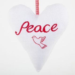peace heart by cambric and cream ltd