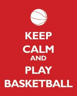 Keep Calm and Play Basketball, premium print (classic red)  