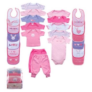 Baby 24 Piece Outfit Gift Cube Pink 0 12M
