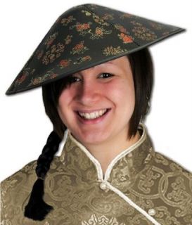 Asian Sun Hat with Braid Clothing