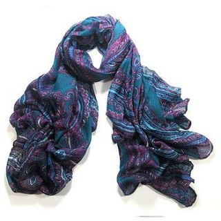 soft touch paisley scarf by molly & pearl
