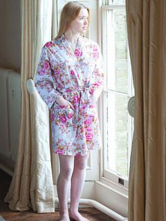 floral print short kimono by caro london
