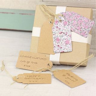 vintage floral gift tags by lisa angel homeware and gifts