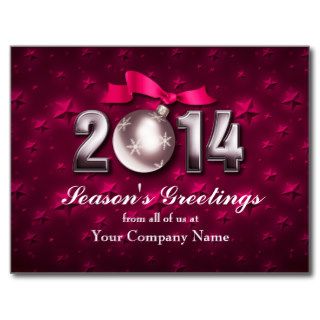 2014 Calendar / Custom New Year 2014 Postcard