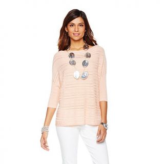MarlaWynne Textured Open Knit Boxy Top