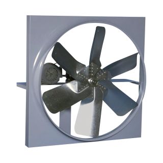 Canarm Belt Drive Wall Exhaust Fan with Cabinet, Back Guard and Shutter — 36in., 14,541 CFM, 3-Phase, Model# XB36CBS30200M