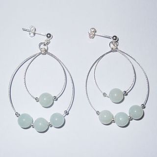 gemstone necklace & earrings by artruly