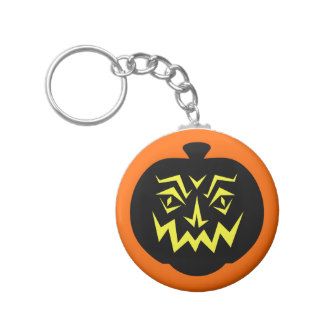 Scary Pumpkin Keychain