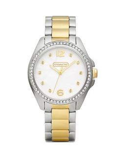 COACH Tristen Two Tone Watch with Crystal Bezel, 36mm's